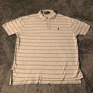 🔥🔥Polo by Ralph Lauren Gray Classic Polo Shirt Lightweight